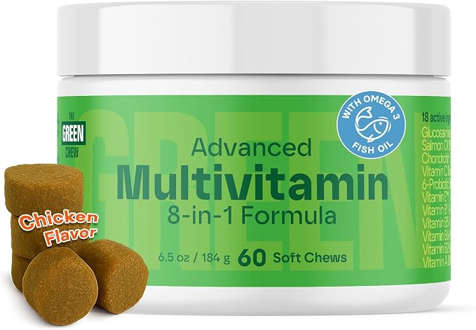 8-in-1 Advanced Multivitamin for Dogs - Chicken Soft Chews - 60 Count