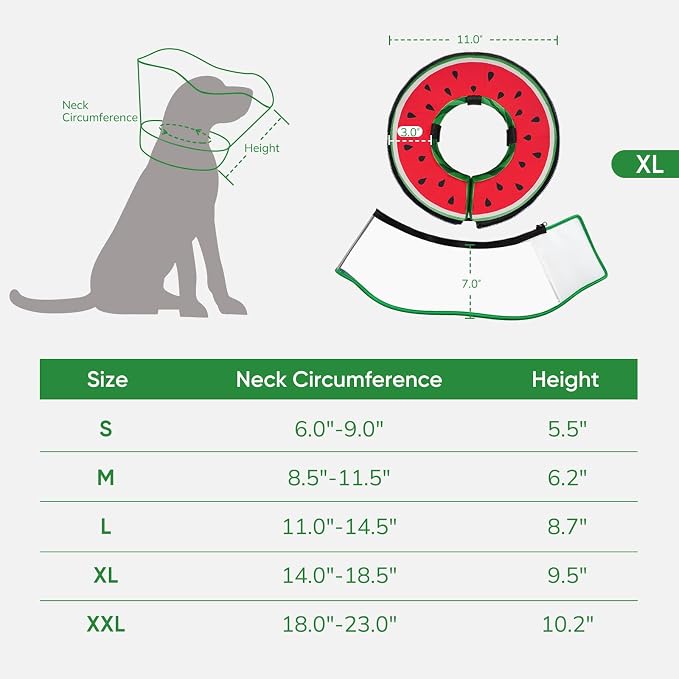 Supet Sponge Dog Cone Collar Stop Licking After Surgery, Dog Donut Collar | Adjustable Dog Recovery Collar Alternative, Detachable Shield, Soft, Comfy Cone, Neck Pillow for Large Dogs