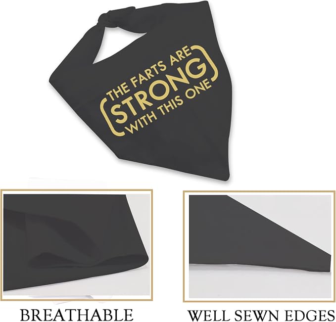 JXGZSO 1 Piece The Farts are Strong with This One Dog Bandana Funny Dog, 70cm * 34cm