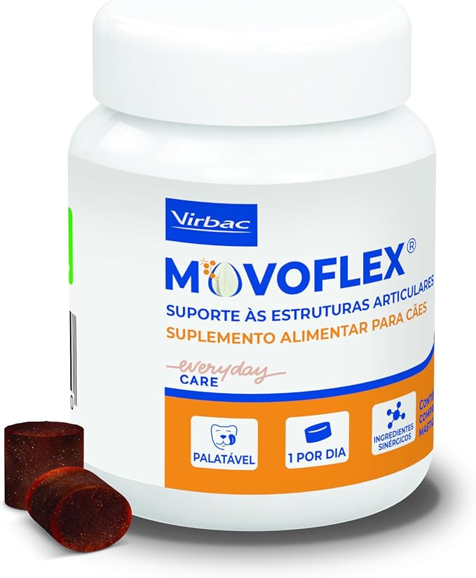 Virbac | Movoflex | New Supplement for Canine Joint Mobility | Ideal for Adult and Senior Dogs | Easy to Give for its Delicious Taste and Smooth Texture (Large Breed)
