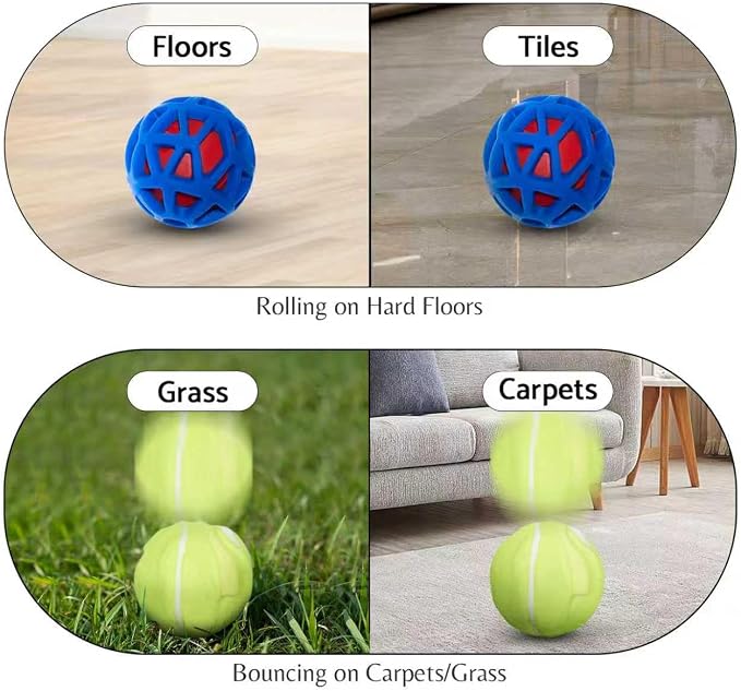 seagi Interactive Dog Toy, Motion-Activated Bouncing Vibrating Dog Ball | USB Rechargeable Design with Durable Natural Rubber Shell for Interactive Dog Ball, for Small/Medium/Large Dogs