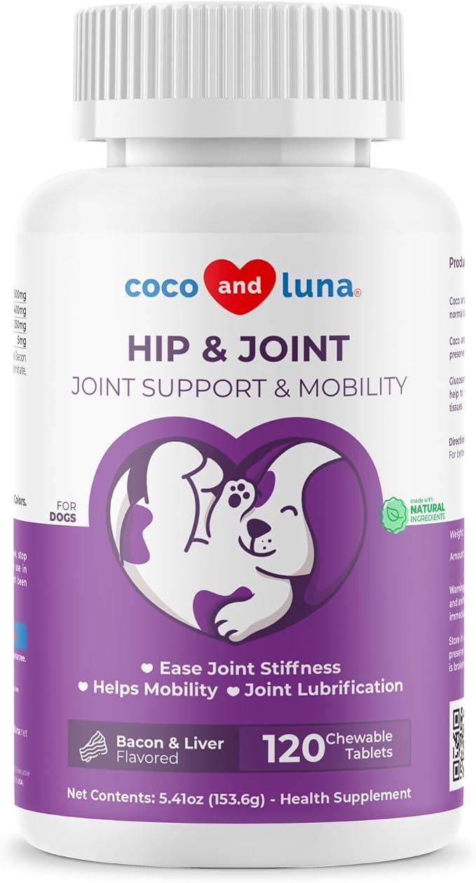 Hip & Joint for Dogs 120 Tablets - Glucosamine, MSM & Chondroitin