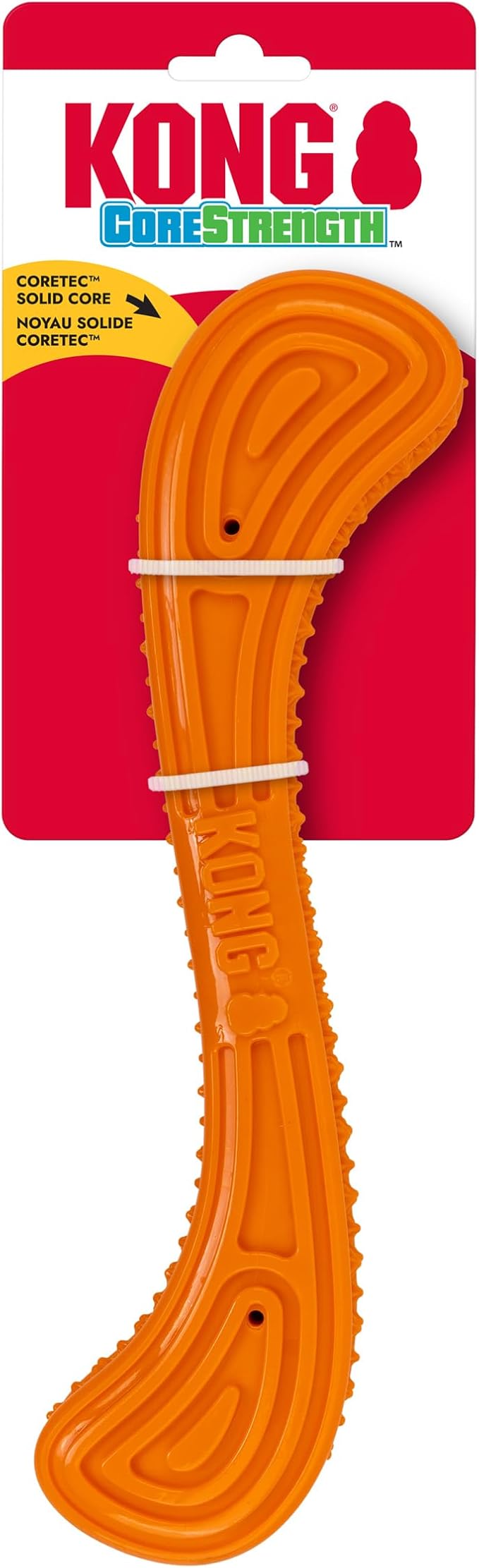 KONG CoreStrength Dog Toy – Stick -Durable Tough Chew Toy for Medium & Large Dogs – Textured Dental Chew for Teeth & Gums – Fetch & Interactive Play