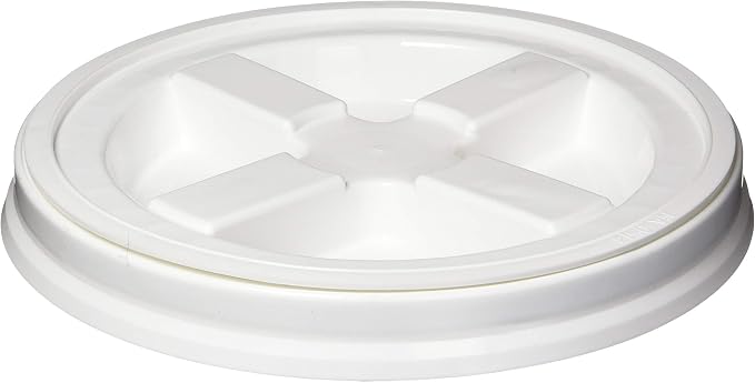 Vittles Vault Gamma Seal Lid, White, Fits 3.5-7 Gal Buckets, 1 Pack