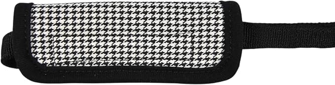 Puppia Amatus Dog Leash Houndstooth Pattern for Small and Medium Dog, Black, Medium