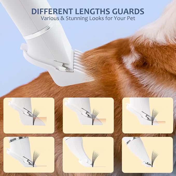 4-in-1 Dog Grooming Kit - Clippers & Nail Grinder