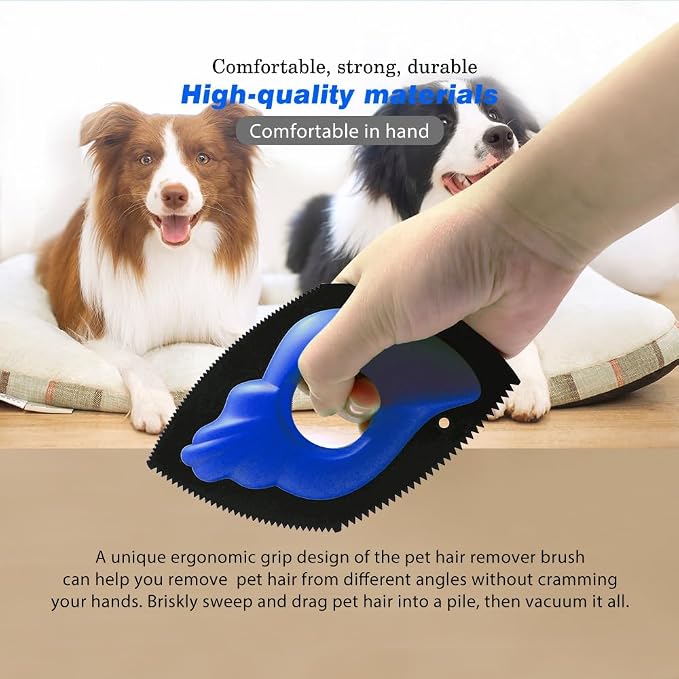 Pet-Pristine Pet Hair Remover Roller and Mini Detailer Combo Pack - Effortless Cats and Dogs Reusable Hair Removal for Couches, Beds, Carpets, Furniture