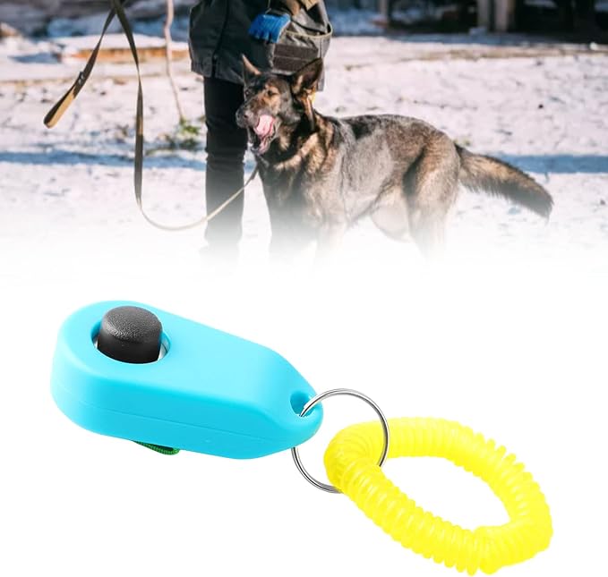 Chrees Dog Training Clicker Ring, Sky Blue
