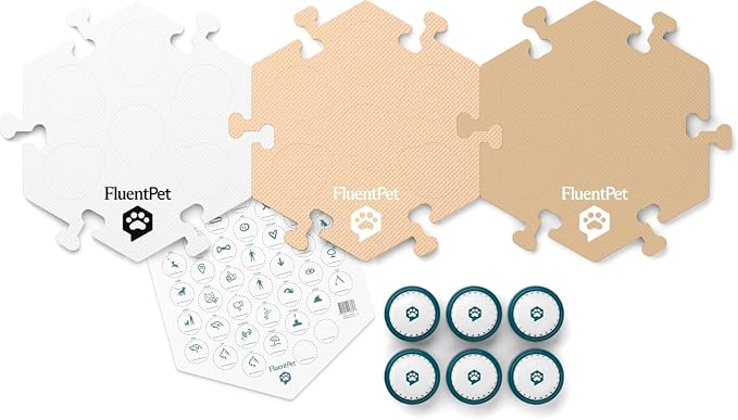 Speak Up Get Started Kit, 6 Buttons & 3 Beige HexTiles