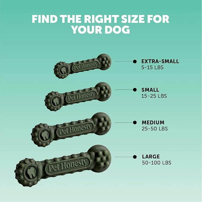 Pet Honesty Brush Buddies All Natural Dog Dental Treats for Dogs – Long Lasting Dental Sticks for Dogs, Teeth Cleaner, Breath Freshener, Plaque & Tartar Remover – Extra Small Dogs (40 Count)