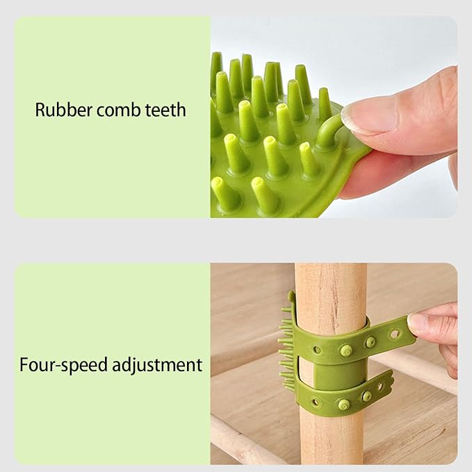 4pcs Groomer Massage Brushes Furniture Mountable Grooming Tool for Itch Relief Adjustable Silicone Cats Groomer