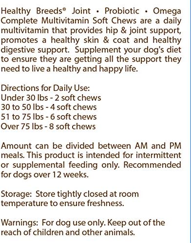 Healthy Breeds Bulldog All in One Multivitamin Soft Chew 90 Count (Pack of 2)