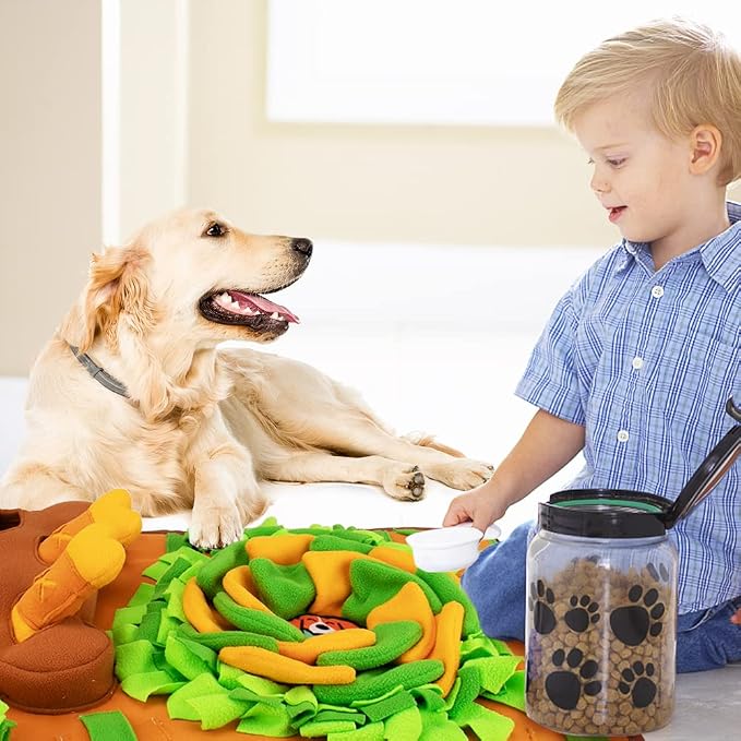 Snuffle Mat Dog Enrichment Feeding Mat | Smell Training & Slow Eating, Interactive Toy & Feed Game, Sniffing, Mental Stimulation
