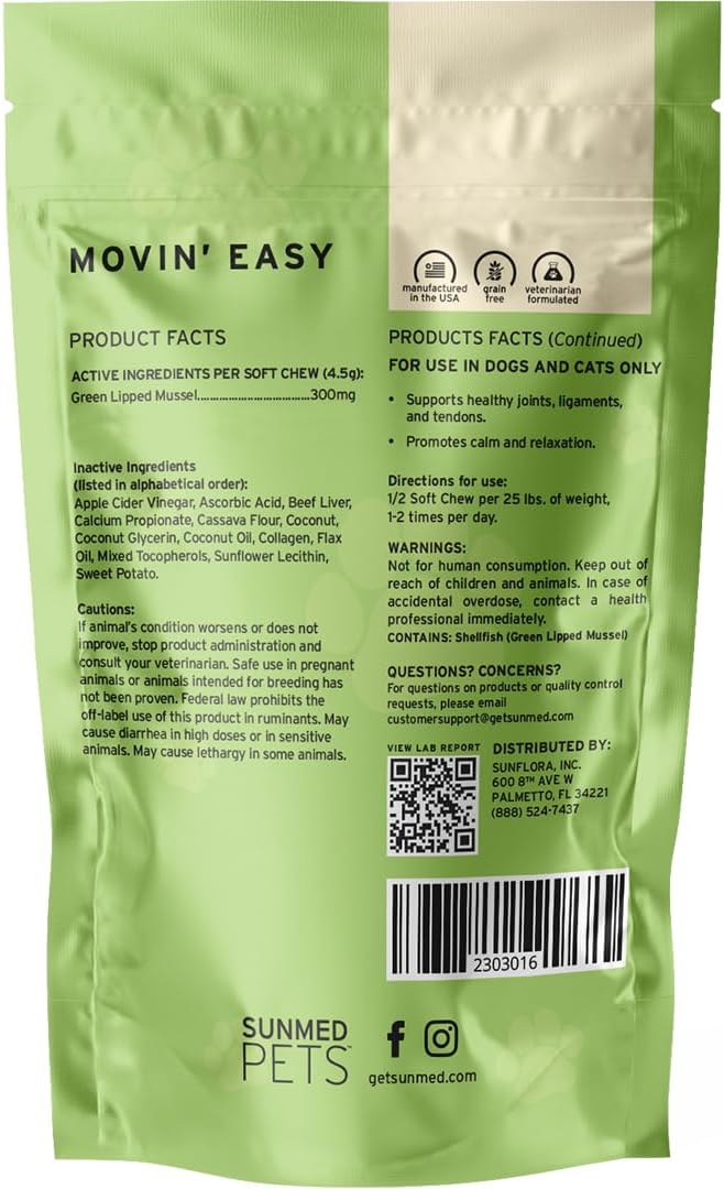 Sunmed Skin Support Dog Allergy Relief Chews – Natural Seasonal Allergy Relief with Nettle, Quercetin, & Green-Lipped Mussel – Soothes Itchy Skin, Supports Health – 40 Count