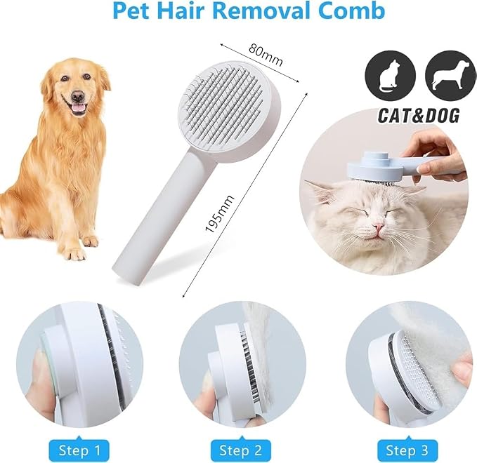 Pet Hair Dryer, 3200W Stepless Adjustable Speed Cat Dog Hair Dryer LCD Pet Grooming Vacuum Dog Grooming Blower Heater Mute