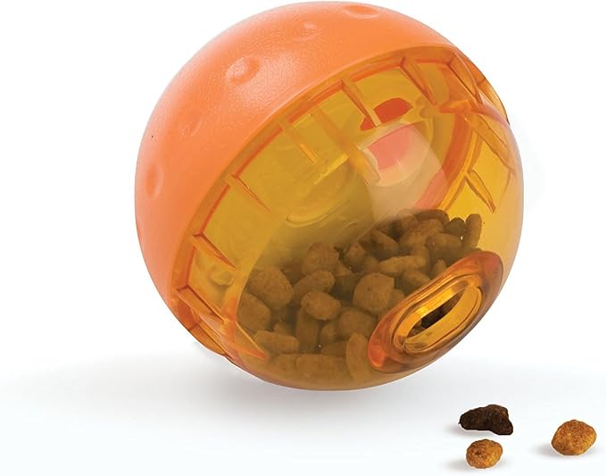 OurPets IQ Treat Ball Interactive Food Dispensing Dog Toy, 4 Inches (2 Pack)(colors may vary)