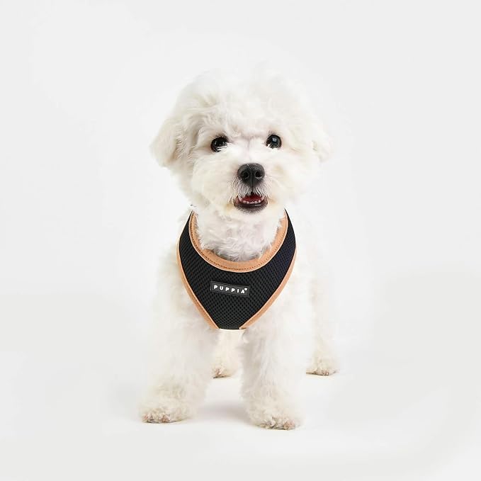 Puppia Soft Harness II - Black - S (Pack of 2)