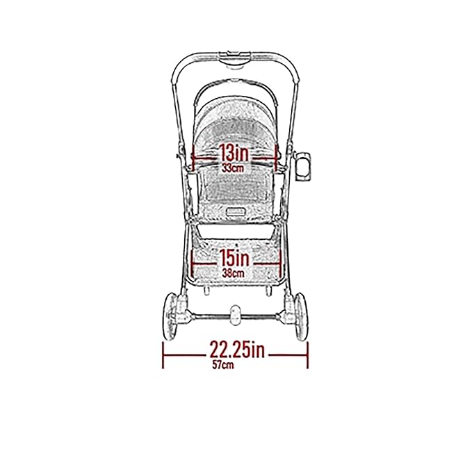 Pet Gear 3-in-1 View 360 Travel System Stroller - Cloud Grey, 4 Wheel