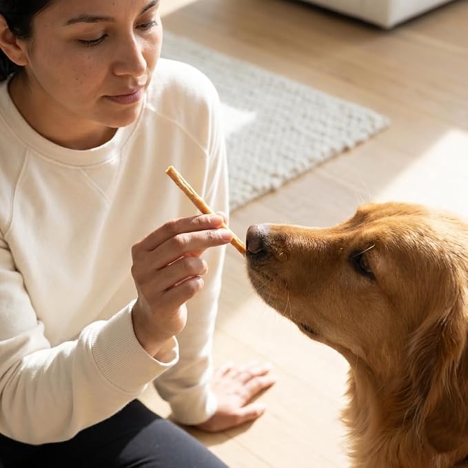 Wild Eats Lamb Collagen Sticks for Dogs (25 Pack, 0.6 cm Wide) Long Lasting Dog Chews No Hide Dog Treat Bully Stick Alternative, Rawhide Free, Grain Free, High Protein