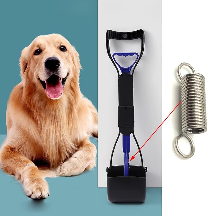 2 Pack Pooper Scooper Spring Replacement 50mm Length Durable Tension Springs with Dual Hook for Non-Breakable Dog Pooper Scooper Folding Dog Poop Scoopers Non-Breakable Gravel Pick Up Shovel