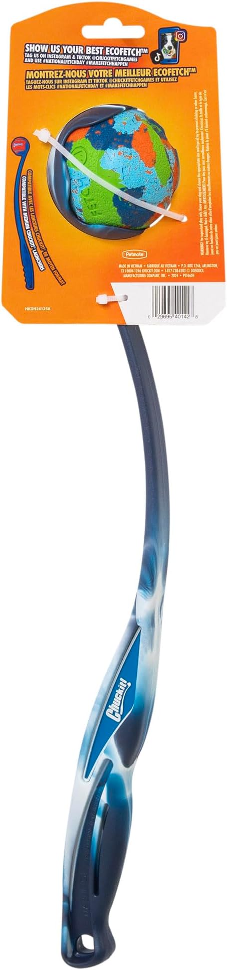 Chuckit! Dog Ball Launcher - EcoFetch 12 with Medium (2.5"), Dog Fetch Ball Thrower, for Dogs 20-60 Pounds, Made in USA