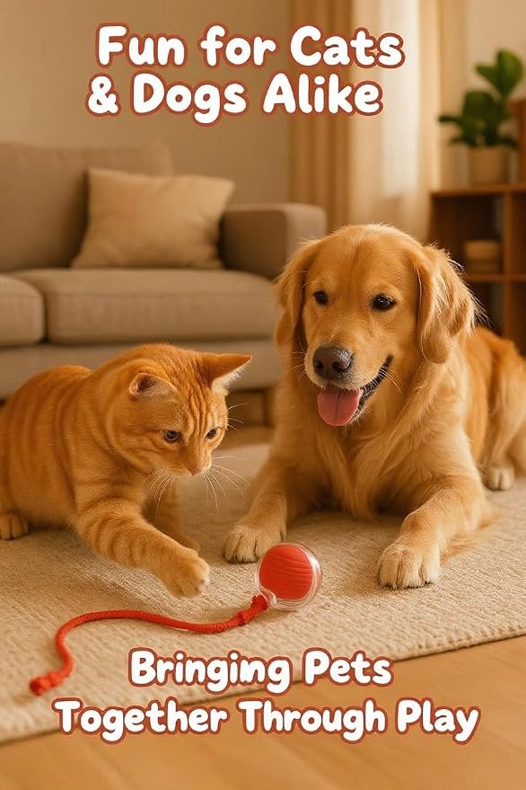 Interactive Cat Toys for Indoor Cats - Motion Activated Cat Balls with 360° - Kitten Toys to Relieve Boredom for Bored Kitten Pet Cats Dogs (Gray)