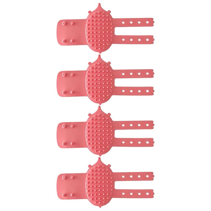 4pcs Groomer Massage Brushes Furniture Mountable Grooming Tool for Itch Relief Adjustable Silicone Cats Groomer