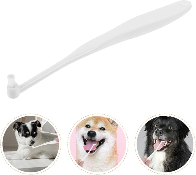 Pet Toothbrush Soft Bristle Dog Teeth Cleaner Reusable Portable Oral Care Tool for Cats and Small Dogs