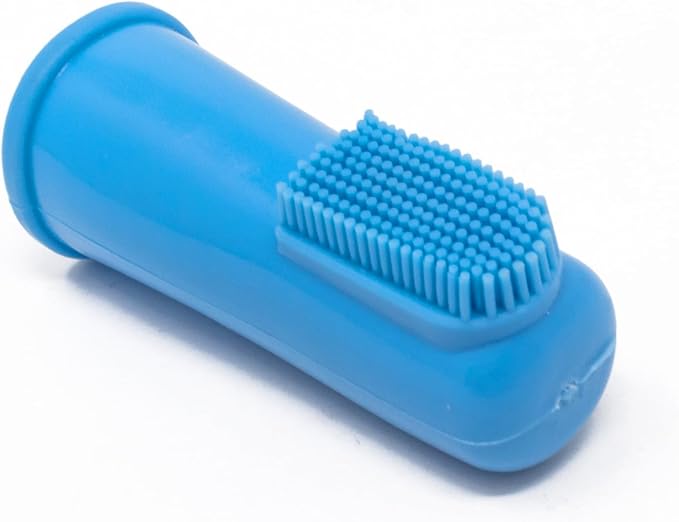 HQ Finger Toothbrush for Pet, Set of 2 Convenient Oral Care for Your Furry Friend's Dental Health, Best Finger Toothbrush for Pets (Blue)
