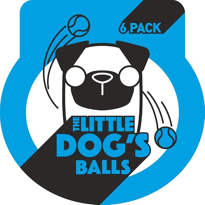 The Little Dog’s Balls Small Dog Tennis Balls 6-Pack Blue Floats in Water | Our fetch balls combine non-abrasive felt exterior and a thicker rubber core Durable Dog Toy for Outdoor Play & Training