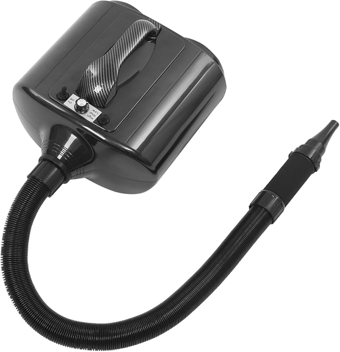 3600W Dual Motor Pet Grooming Hair Dryer, High Velocity Dog Dryer Blower with Adjustable Temp/Airflow, High Power Pet Dryer for Professional Groomer & Home Use (Black)