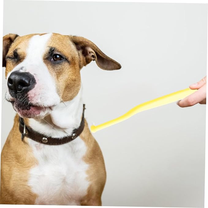 Soft Mini Head PET Toothbrush for Dogs and Cats Long Handle Oral Cleaning Tool Gentle Bristles for Small Breeds and Kittens for Regular Oral Hygiene