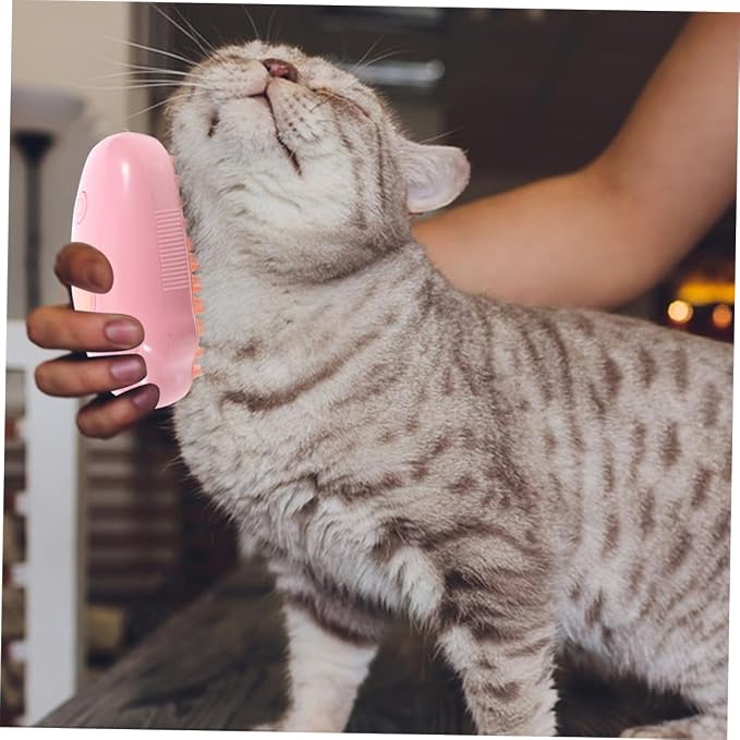 BESPORTBLE 2pcs Self-cleaning Cat Steam Brush Multi-functional Pet Bath Brush for Cats and Dogs Gentle Massage and Grooming for Travel and Home Use