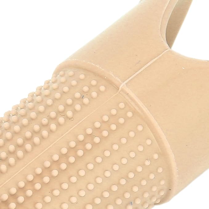 Haofy 4 Pack Dog Toothbrush, 360°Cleaning Finger Brush for Dogs Teeth, Food Grade Silicone Pet Toothbrush Fits Most Fingers, Puppy Toothbrush for Dog Training Period (Beige)