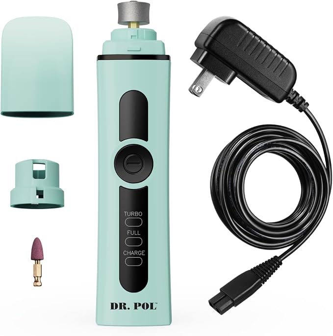 Andis Dr. Pol Cordless Pet Nail Grinder, Dual-Speed, Blue