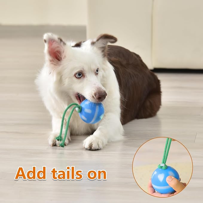 Salodal Interactive Dog Toys Ball, Motion Activated Rolling Dog Ball, Automatic Toy for Small/Medium Dogs,USB Rechargeable Dog Enrichment Toys to Keep Them Busy