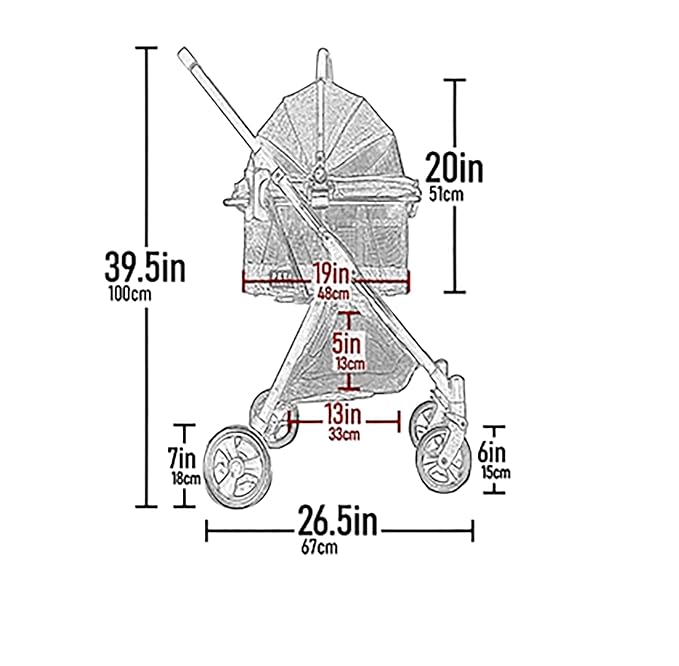 Pet Gear 3-in-1 View 360 Travel System Stroller - Charcoal Jaguar, 4 Wheel