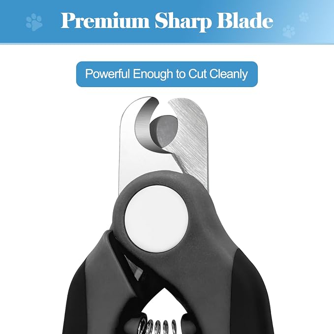 Swihauk Heavy Duty Dog Nail Clippers with Nail File, Gray