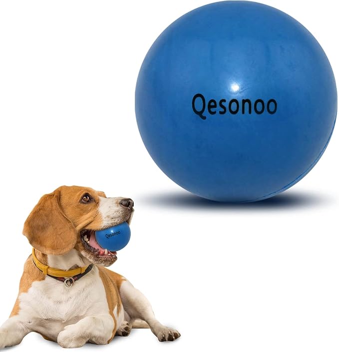 Dog Balls Indestructible, Solid Rubber Bouncy, Large Breed