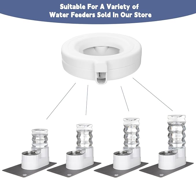 RIZZARI Water Dispenser Replacement Filters: Official Genuine Product 8 Pack Filters for Automatic Large or Small Pet Dispenser - Triple Filtration System
