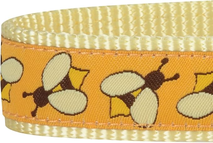 Blueberry Pet Essentials 10 Patterns Statement Busy Bees Designer Adjustable Dog Collar, Small, Neck 12"-16"