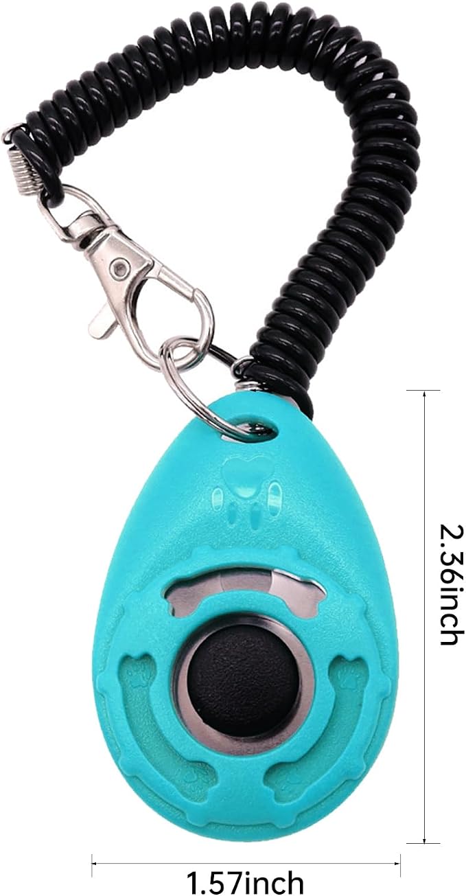 Dog Training Clicker with Wrist Strap Durable Lightweight Easy to Use,Pet Training Clicker for Cats Puppy Birds Horses,Perfect for Behavioral Training 5-Pack