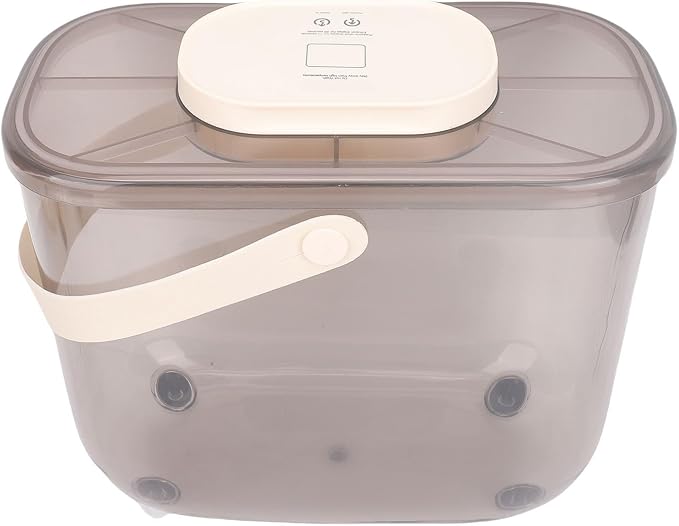 Focket Airtight Treat Container, Refillable Pet Food Container Automatic and Vacuum Sealed for Cats and Dogs, Keep Dry Food Fresh