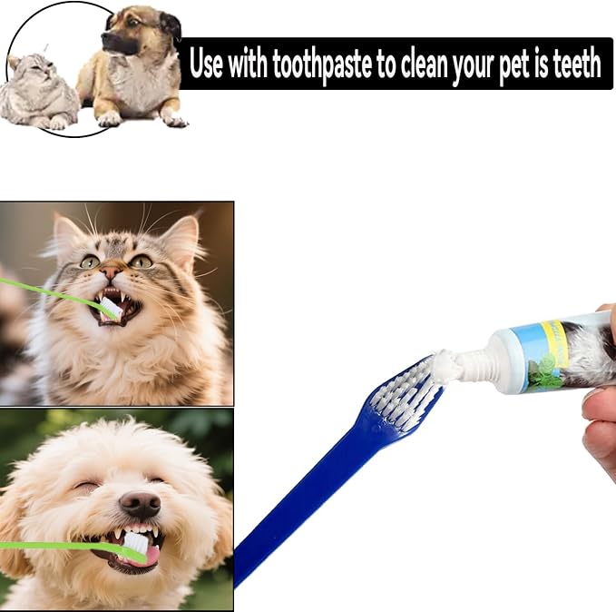 160-Pack Dual-Headed Dog Toothbrush Set- Soft Bristles for Dental Care of Small & Large Dogs, Cats, and Other Pets - Bulk Toothbrushes for Pet Hygiene