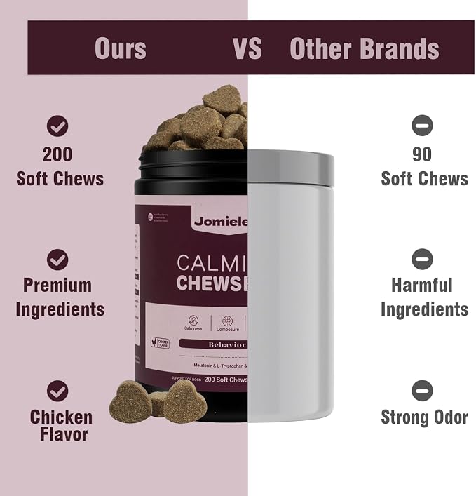Calming Chews for Dogs 200 ct, Melatonin, Chicken, 200-Pack, 200 ct