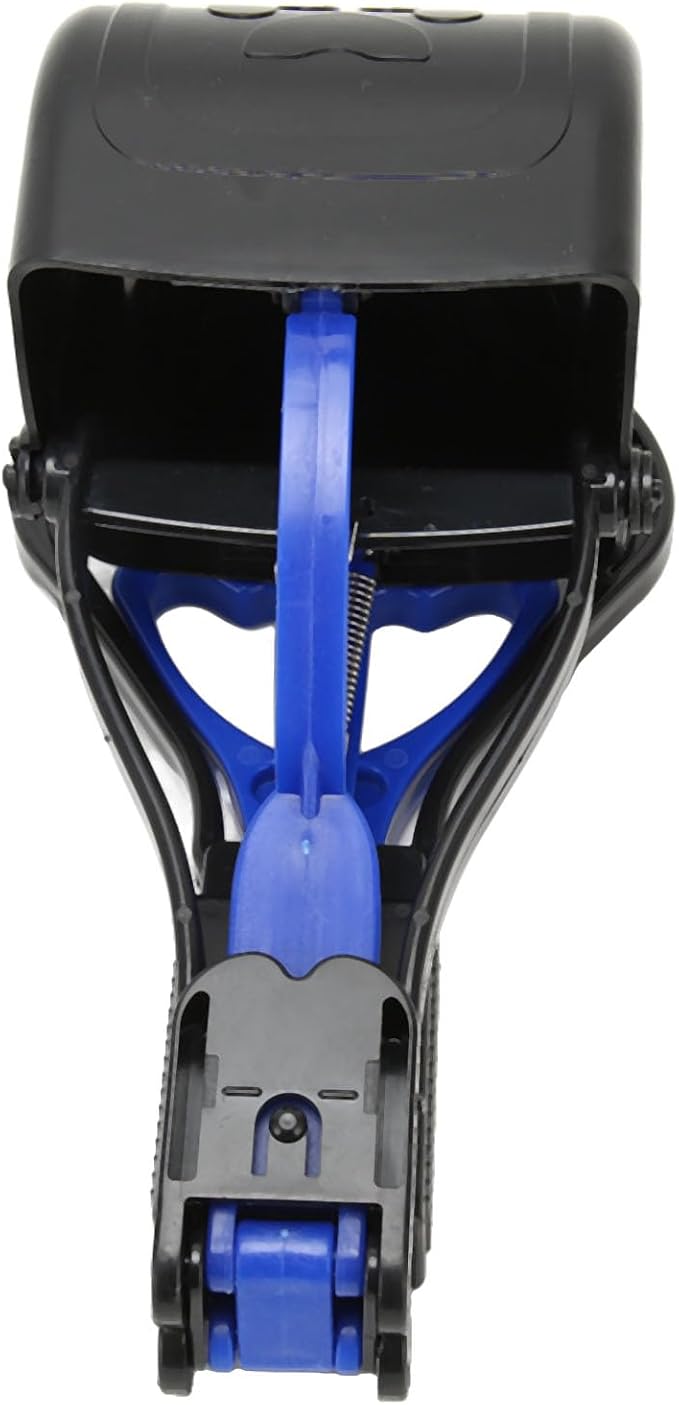 Dog Pooper Scooper, Poop Scooper for Dogs, Collapsible Dog Poop Scoop Outdoor Multipurpose Long Handle Pet Poop Spoon Poop Scooper for Dogs for Medium & Large Pet Poop, Grass and Gravel Pick Up(Blue)