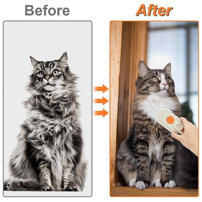 Cat Steam Brush for Shedding - 2026 New Grooming With Steam, Rechargeable Pet Brush for Dogs and Cat,Anti-Static,Massage, Cleaning, Shedding & Combing All In One (Khaki)
