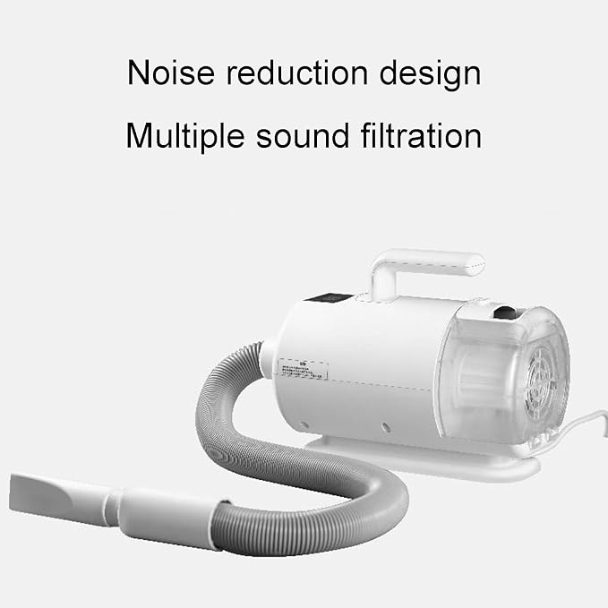 Pet Hair Dryer, Quiet Noise Reduction Design, Three Air Nozzle Multi-Function Blowing and Suction, Negative Ion Hair Protection Technology