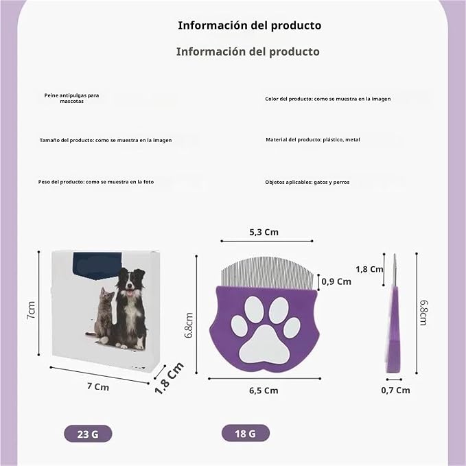 Cat Dog Comb Chin Care Gentle Grooming Brush Pet Safe Slicker Tool For Daily Fur Cleaning Supplies Brushes(Purple olive green)