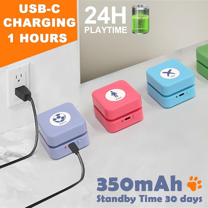 Rechargeable Dog Buttons Starter Pack, 6 Counts